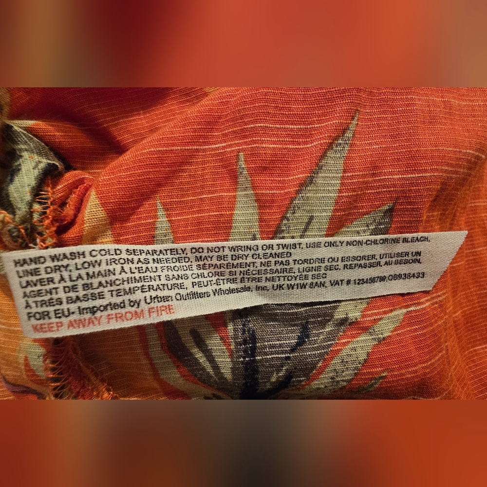 EUC! Intimately Free People - Read My Palm Kimono in Terracotta - Size M - Picture 9 of 9